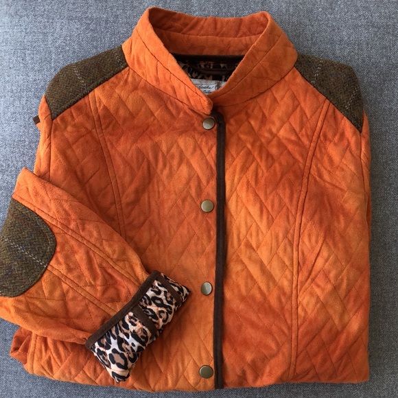 Like new! - TASHA POLIZZI Quilted & Wool Patch Snap Front Coat - Picture 3 of 11